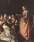Cleopatra Testing Poisons on Condemned Prisoners Cropped Paintings - St Catherine Appearing to the Prisoners by Francisco de Herrera the Elder